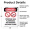 Signmission Propane Gas Flammable Danger Sign, Vinyl Decal, 5in W x 7in L, 2PK OS-2PACK-DS-D-57-V-1539 - alternate 2